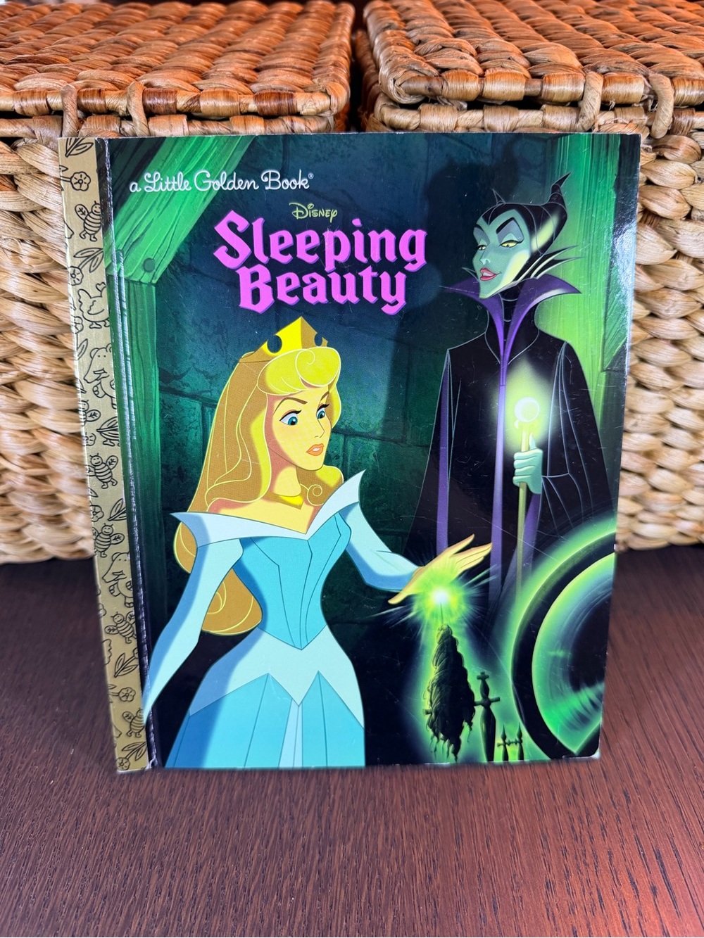 Disney Sleeping Beauty Little Golden Book  Blue Purple  Green Cover